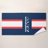 Équipe sportive/football/football (Serviette de bain)