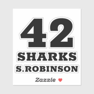 ÉQUIPE SPORTIVE — Stickers Joueur Personnalisé