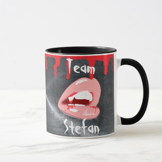 Équipe Stefan Vampire Lips Café Mug (Droite)