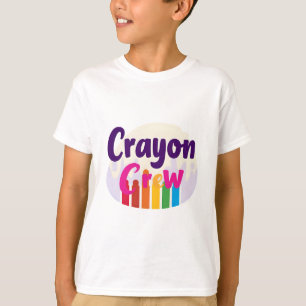 Équipe T-shirt Crayon Crew Kindergarten
