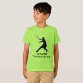 Équipement de tennis pour enfants | T-shirt vert a (Devant entier)