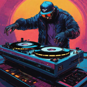 Équipement DJ avant et arrière Mens Wear T-Shirt