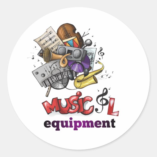 Équipement musical Sticker (Devant)
