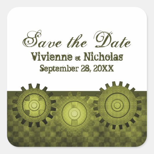 Équipements Steampunk Enregistrer Stickers Date, V (Devant)