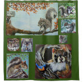 Equirrels à foison rideau de douche (Devant)