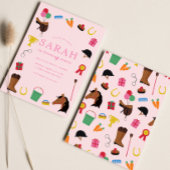 Équitation Anniversaire Invitation de la fête