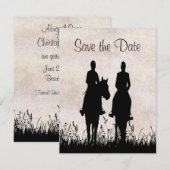 Équitation Mariage Équestre Save the Date (Devant / Derrière)