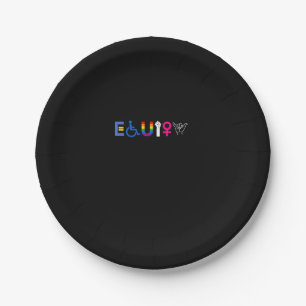 _EQUITY_ Gelijke rechten LGBTQ Bondgenoot Eenheid Papieren Bordje