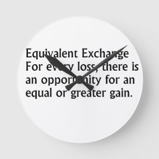 Equivalente Exchange Ronde Klok