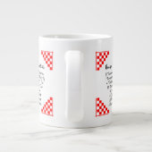 Equivalente rode controles ontvangen extra grote mok (Achterkant)