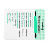 Équivalents de mesure des cuisines Magnet du graph (Horizontal)