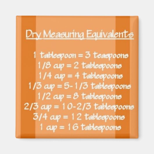 Équivalents de mesure sec Aimant orange (Devant)