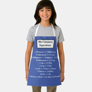 ÉQUIVALENTS DE MESURE TABLIER POUR ENFANTS/SUR MES