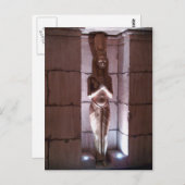 Eqyptian standbeeld briefkaart (Voorkant / Achterkant)