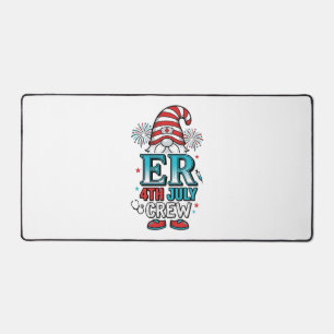 ER 4 juli bemanning patriottisch Gnome T-shirt ont Bureaumat