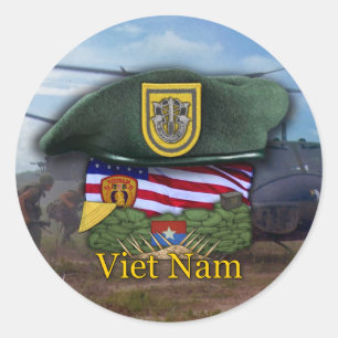 ęr Autocollant du Vietnam de bérets verts de
