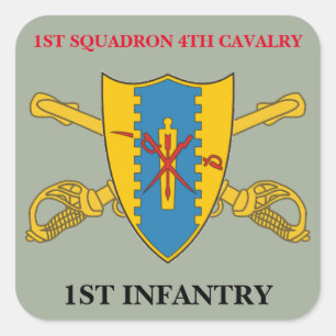 ęr AUTOCOLLANTS d'INFANTERIE de 4ème CAVALERIE