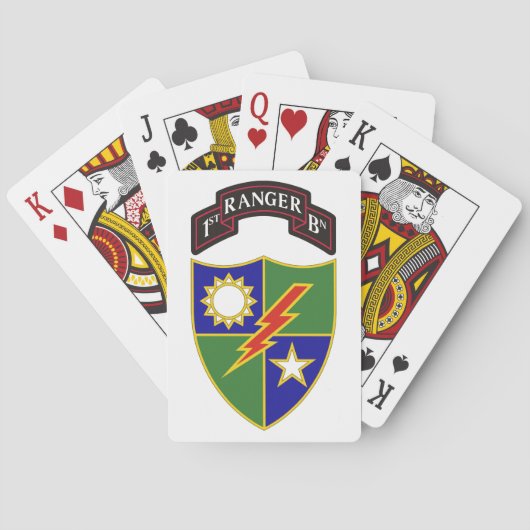 ęr bataillon - soixante-quinzième cartes de jeu de (dos)