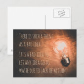 Er bestaat zoiets als een slecht idee briefkaart (Voorkant / Achterkant)