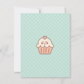 ęr Carte de remerciements de petits gâteaux (Dos)