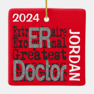 ER Doctor Extraordinaire CUSTOM Keramisch Ornament
