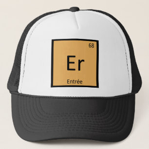 Er - Entree Scheikunde Periodiek Systeem Symbool Trucker Pet
