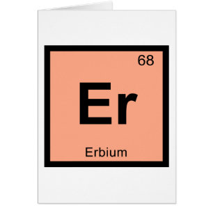 Er - Erbium Chemistry Periodic Table Symbol