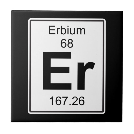 Er - Erbium Tegeltje (Voorkant)