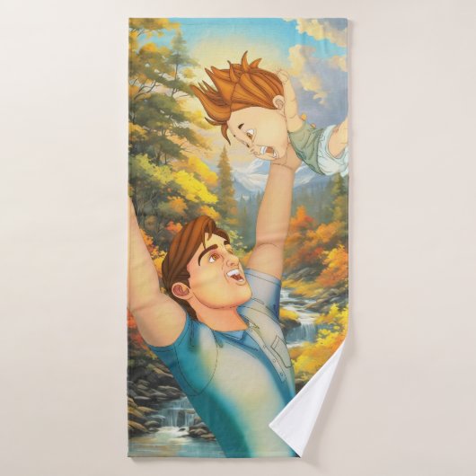 ER GAAT NIETS BOVEN EEN GOEDE RUZIE MET PAPA BADHANDDOEK (Badhanddoek)