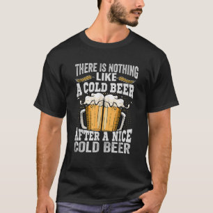 Er gaat niets boven een koud biertje na een lekker t-shirt