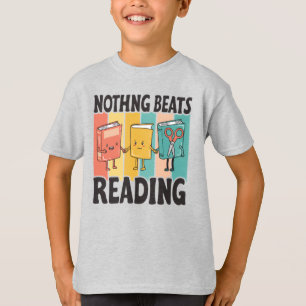 Er gaat niets boven lezen   Grappige boekenliefheb T-shirt
