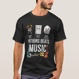Er gaat niets boven Music Rock Paper Scissors Funn T-shirt