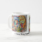 Er gebeurde iets grappigs op weg naar..? koffiemok (Voorkant links)