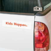 Er gebeuren Kinderen. Bumpersticker (Op Truck)