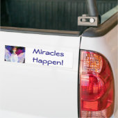 Er gebeuren wonderen. Bumpersticker (Op Truck)