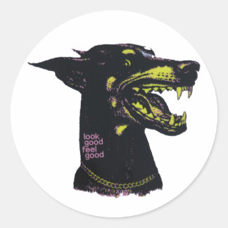 Er goed uitzien, zich goed voelen ronde sticker
