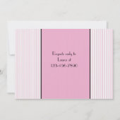 ęr Invitation d'anniversaire de bébé (Dos)