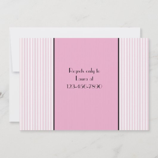 ęr Invitation d'anniversaire de bébé (Dos)