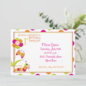 ęr Invitation de fête d'anniversaire avec le (Debout devant)