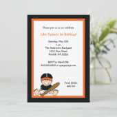 Ęr invitation de fête d'anniversaire de base-ball (Debout devant)
