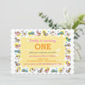 Ęr invitation de fête d'anniversaire du bébé (Debout devant)