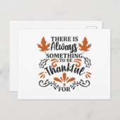 Er is altijd iets om dankbaar te zijn voor briefkaart (Voorkant / Achterkant)