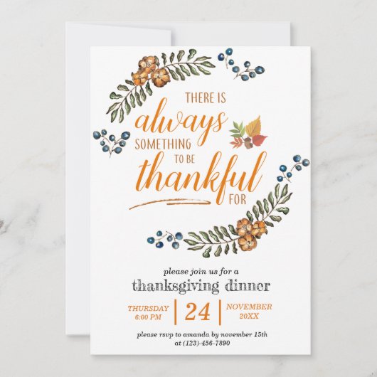 Er is altijd iets om dankbaar te zijn voor kaart (Voorkant)