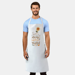 Er is altijd iets te danken voor schort