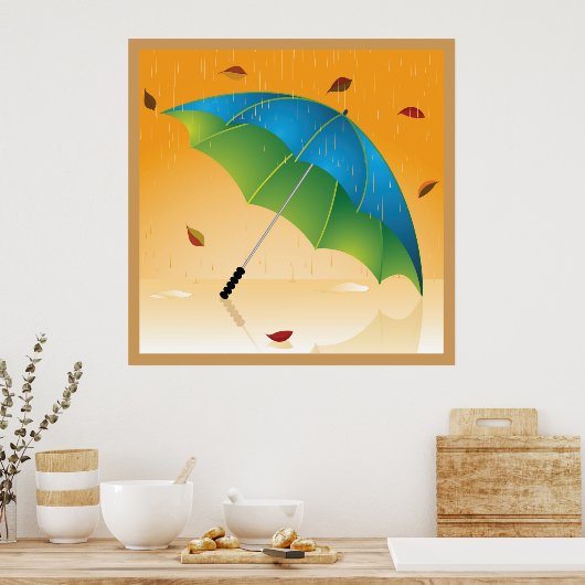 Er is altijd ruimte onder onze paraplu - reeks poster (Keuken)