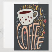 Er is altijd ruimte voor Coffee Typografie (Voorkant / Achterkant)