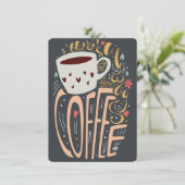 Er is altijd ruimte voor Coffee Typografie (Staand voorkant)