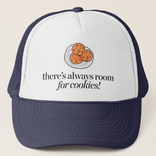 Er is altijd ruimte voor koekjes trucker pet (Voorkant)