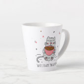 Er is altijd tijd voor thee, Cat Latte Mok (Rechterhoek)