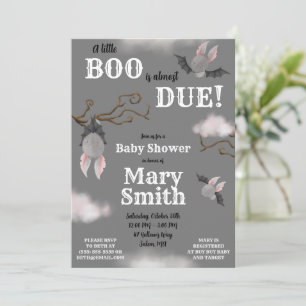 Er is bijna een kleine BOO nodig. Baby shower bat Kaart